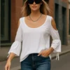 Μπλούζα έξωμη λευκή