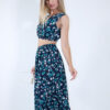 ΣΕΤ CROP TOP ΚΡΟΥΑΖΕ – ΦΟΥΣΤΑ ΜΠΛΕ FLORAL
