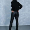 Παντελόνι δερματίνη μαύρο σωλήνα