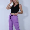 Crop top μαύρο με κορδόνι