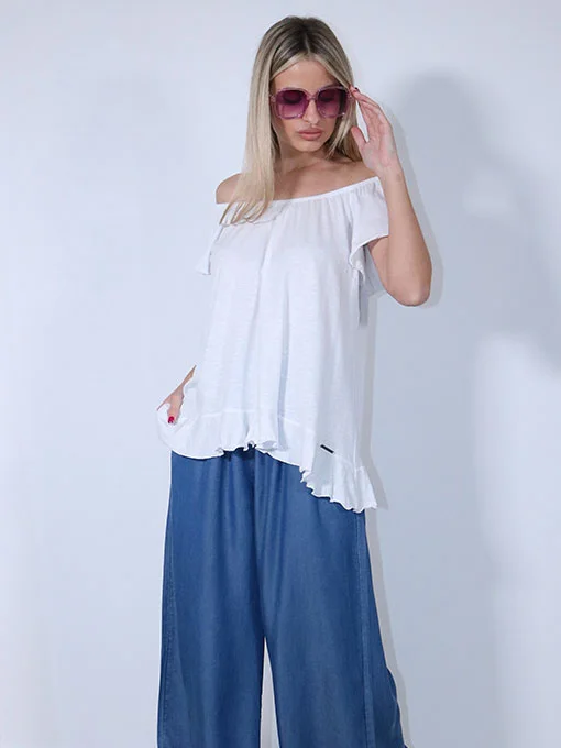 ΜΠΛΟΥΖΑ ΦΑΡΔΙΑ ΕΞΩΜΗ ΛΕΥΚΗ