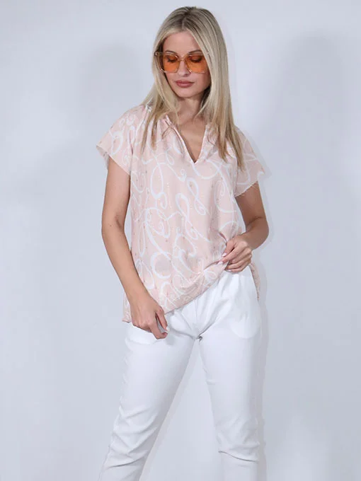 ΚΟΝΤΟΜΑΝΙΚΗ ΜΠΛΟΥΖΑ ΜΕ GLITTER