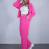Σετ φόρμα μακό φούξια ζακέτα με παντελόνα