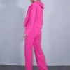 Σετ φόρμα μακό φούξια ζακέτα με παντελόνα
