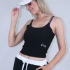 Μπούστο με εσωτερικά cups μαύρο ελαστικό