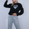 Μπλούζα φούτερ μαύρη don't look