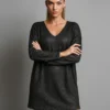 Φόρεμα lurex μαύρο oversize