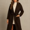 Oversize Ζακέτα Τσόχα καφέ