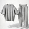Σετ μπλούζα γκρι νυχτερίδα παντελόνι baggy