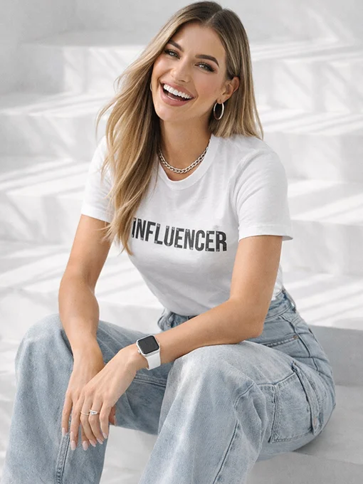 ΜΠΛΟΥΖΑ ΛΕΥΚΗ ΜΕ STRASS INFLUENRER