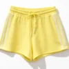 Σορτσάκι αθλητικό κίτρινο με ρίγες στα πλαινά