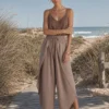Παντελόνα φάκελος πούρο boho με σφηκοφωλιά