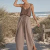 Παντελόνα φάκελος πούρο boho με σφηκοφωλιά